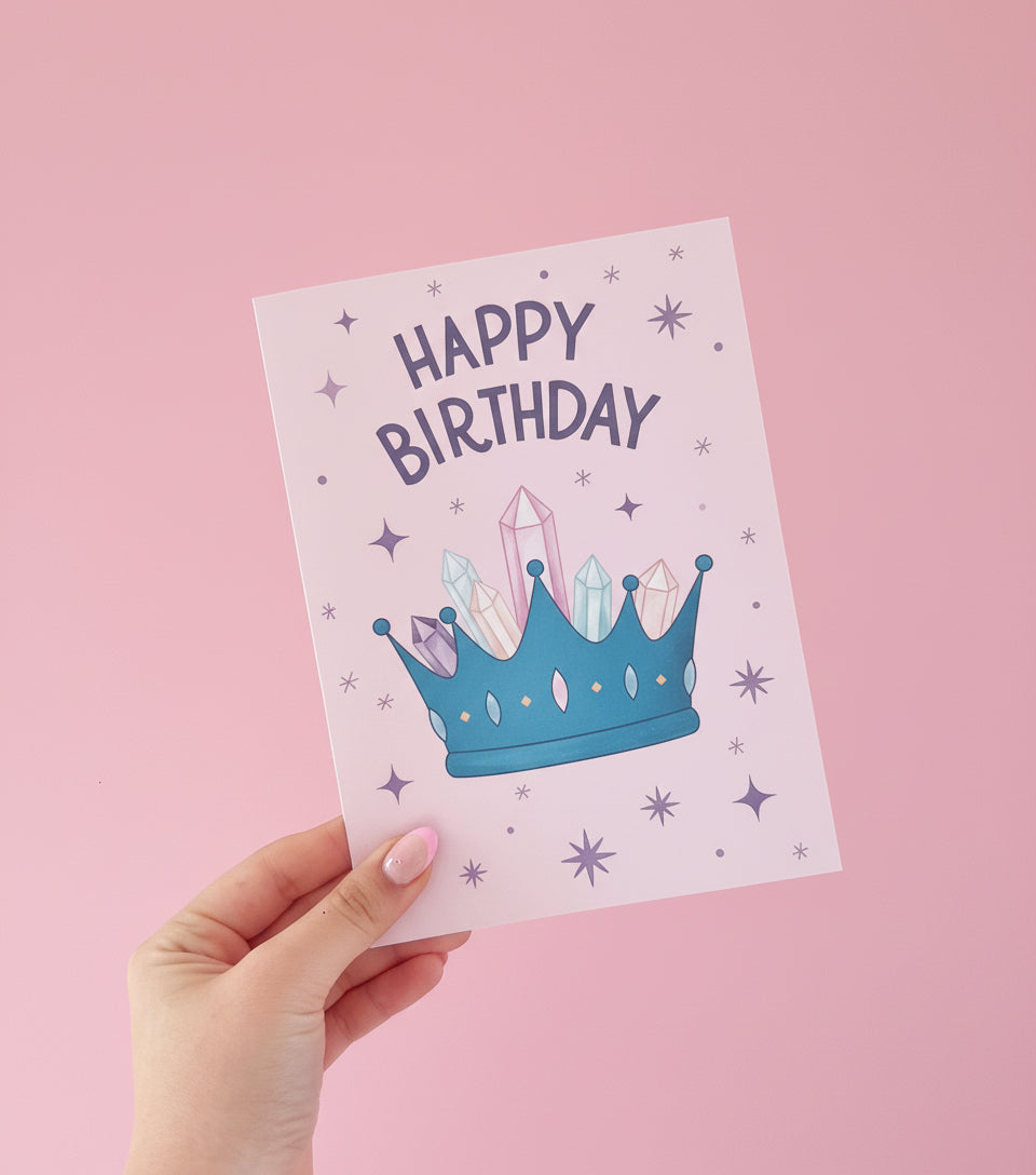 Birthday Card - Crystal Cake