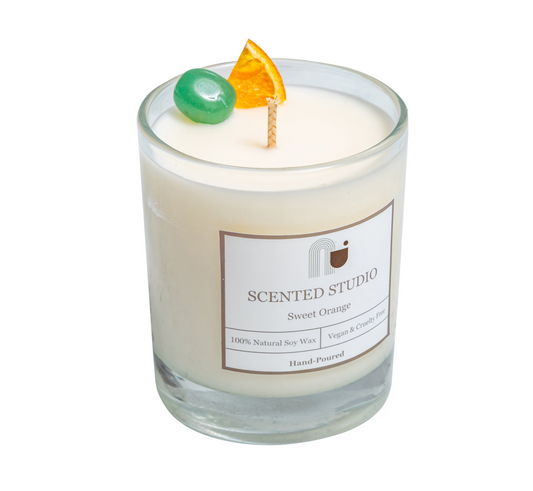 Sweet Orange Crystal Candle