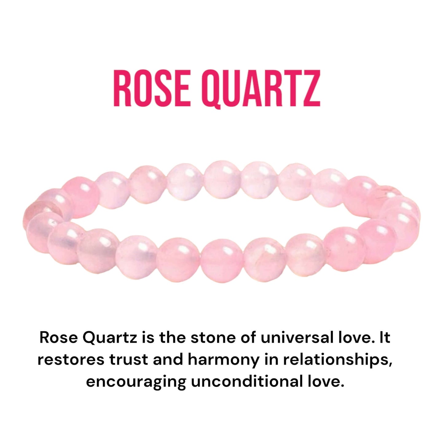 Rose Quartz Bead Bracelet