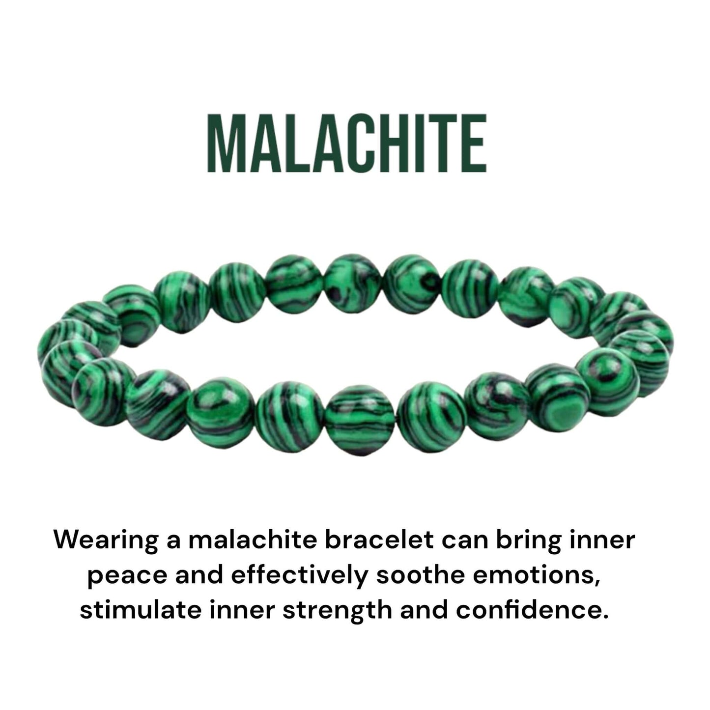 Malachite Bead Bracelet