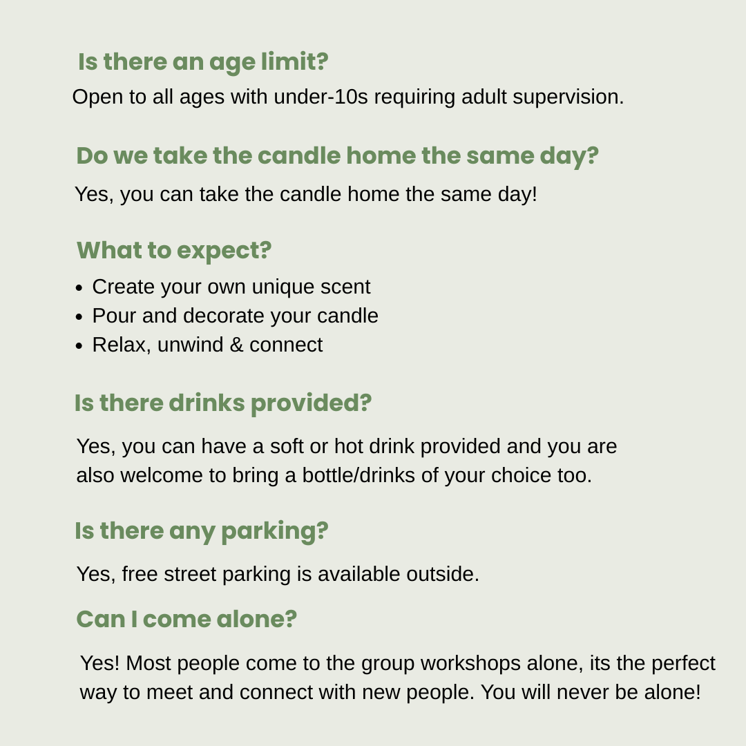 Candle Making (Group Workshop)