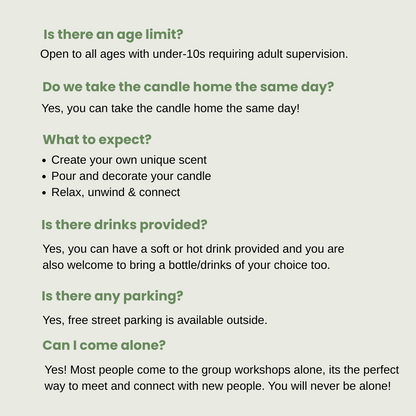 Candle Making (Group Workshop)