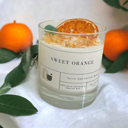 Sweet Orange Crystal Candle